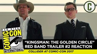 Kingsman 2 The Golden Circle Red Band Trailer 2 Reaction amp Review  Collider at SDCC 2017 [upl. by Kelsy]