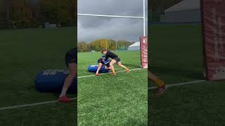 Breakdown 👷🏼‍♂️🧱 rugby breakdown rucking kaizenrugby training rugbydrills [upl. by Einnad]