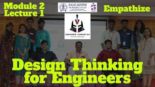 Design Thinking for Engineers  Module 2 Lecture 1  Empathize [upl. by Attelocin]