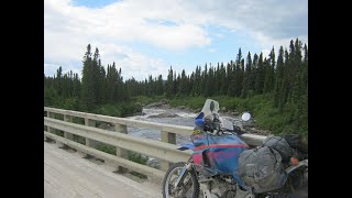 Vintage Tenere travel Trans Canada Highway [upl. by Doelling]