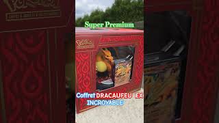 ENFIN  Incroyable coffret DRACAUFEU EX Super Premium avec figurine géante  carte Promo  boosters [upl. by Galven]