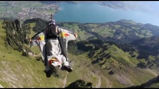 Wingsuit Gliding through the Crack Gorge in Switzerland [upl. by Pegeen]