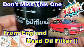 Purflux LS350 Oil Filter Cut Open Used Purflux Oil Filter LS350 Cut Open [upl. by Seana637]