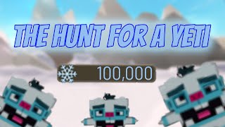 THE HUNT FOR A YETI  100k Snow Chest Opening  ROBLOX GIANT SIMULATOR [upl. by Odnamla250]