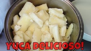 Como cocinar yuca receta fácil [upl. by Trevlac]