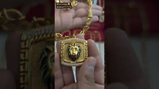 The Most Popular Mens Jewelry Trend Gold Plated Chains with Lion Pendants [upl. by Otreblon877]