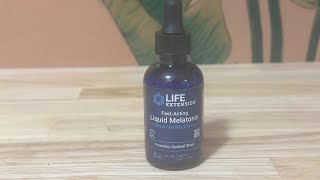 Life Extension FastActing Liquid Melatonin up close look [upl. by Aennaej]