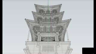 전통건축 목구조설계传统木结构伝統木構造Traditional wooden structure [upl. by Spencer]