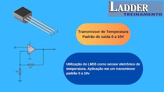 Transmissor de Temperatura Padrão de saída 0 a 10V [upl. by Aleakam]