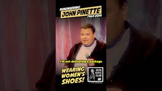 🤣 John Pinette WEARS WOMENS SHOES 😆 comedy shorts funny standupcomedy [upl. by Arikehs]