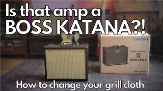 DIY Boss Katana How to Change the Grill Cloth [upl. by Nattirb]