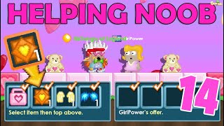 HELPING NOOBS 14 VALENTINE EDITION OMG  GrowTopia [upl. by Eelsha]