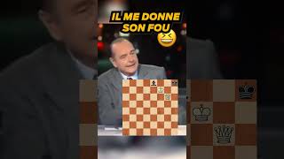 Jacques Chirac aurait pu être un bon cliqueur sur chesscom  shorts jacqueschirac echecs humour [upl. by Lleryt308]