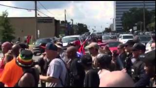 People arrested as KKK leaves South Carolina State Capitol [upl. by Cissiee]