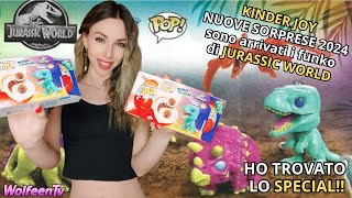 NOVITA Kinder Joy 2024 sorprese a tema FUNKO di JURASSIC WORLD Spoiler Trovo lo SPECIAL [upl. by Nitneuq]