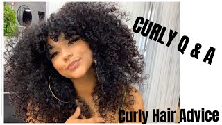 CURLY HAIR ADVICE QA [upl. by Rialcnis869]