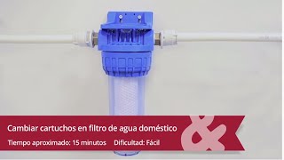 Cómo realizar el mantenimiento en un filtro de agua doméstico [upl. by Ecille]