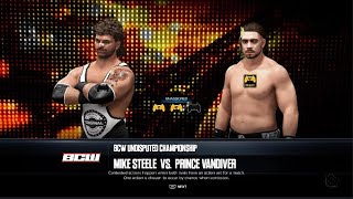 PRINCE VANDIVER vs MIKE STEELE 2K24 BCW WARNING FULL MATCH [upl. by Paresh113]