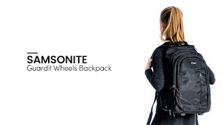 Samsonite Guardit Laptop Backpack Wheels  Bagageonline [upl. by Aldridge475]