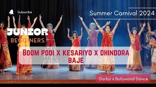 Boom Podi x Kesariyo x Dhindora Baje  Navratri Theme Dance  Garba Bollywood Fusion  Nrityadhee [upl. by Maharg421]