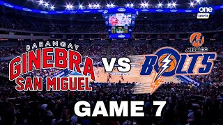 Ginebra VS Meralco Bolts GAME 7 Semifinals Best of 7 Series [upl. by Gerladina]