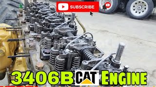 VALVE ADJUSTMENT AND JACOB BRAKE  3406B CAT engine Part 1Machine Healer [upl. by Ynot226]