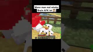 Brain AFK im Hühnerstall minecraft minecraftshorts shorts [upl. by Lorita]