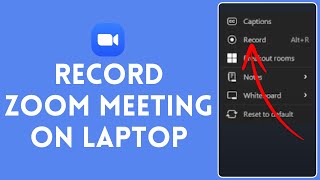 How to Record Zoom Meeting on Laptop 2024  Zoom Tutorial [upl. by Loni415]