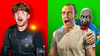 GTA 5 Zombie Apocalypse But I FEEL PAIN IRL Haptic Suit [upl. by Armillda]