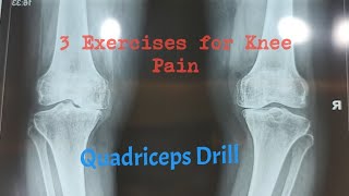 Exercises for Knee Pain  Quadriceps Drill [upl. by Cath]