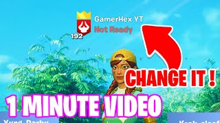 How to change your name in fortnite 2024 [upl. by Loar]