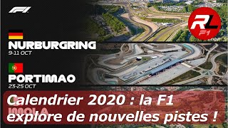 Calendrier 2020  la F1 explore de nouvelles pistes  Roue Libre Actu 60 [upl. by Castor]