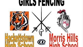 Girls Fencing Hackettstown  Morris Hills [upl. by Arahs]