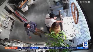 Manhattan Beach jewelry store robbery caught on video [upl. by Oicirbaf]