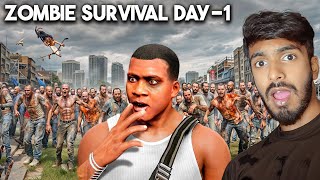 GTA 5 Zombie Survival  DAY 1  Black FOX [upl. by Yrro]