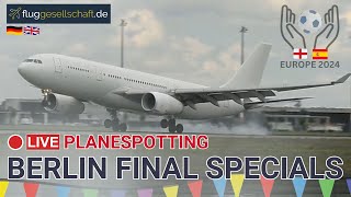 ⚽ LIVE Fußballfan Planespotting Berlin BER Airport  Special Arrivals Sonntag 1472024 [upl. by Davenport]