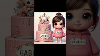 Happy Birthday Gabrielle For Kids Song Best Birthday Wishes [upl. by Heloise]