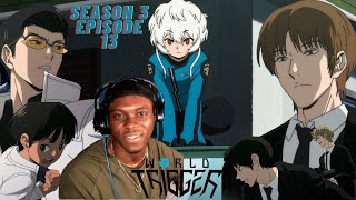 NINOMIYA VS YUBA  KUGA DESTORYS OBISHIMA WORLD TRIGGER SEASON 3 EPISODE 13 REACTION AND REVIEW [upl. by Alidus841]