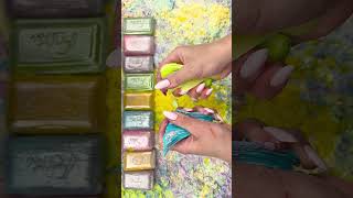 ASMR SOAP★Crushing soap★Cutting soap cubes★FOAMampGLITTERampSTARCH [upl. by Danya]