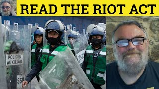 🔵 Read the Riot Act Meaning  Read the Riot Act Defined  Read Someone the Riot Act Examples Idioms [upl. by Iztim]