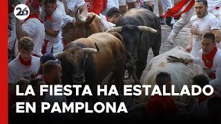 ESPAÑA  Primer encierro San Fermín 2024 [upl. by Dixon]