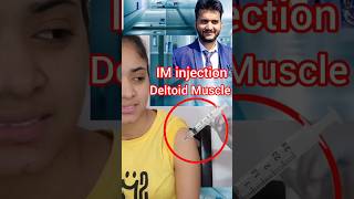 How to give IM injection in Deltoid muscle shorts [upl. by Jephthah595]