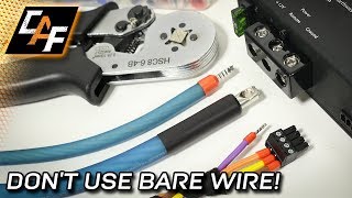 Wire Ferrules  BEST Amp Connection  WHEN TO CRIMP [upl. by Anailuy]