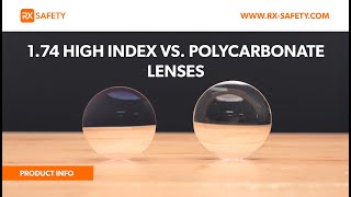 174 High Index Vs Polycarbonate Lenses  Pros and Cons  RX Safety [upl. by Burlie235]