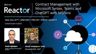 Contract Management with Microsoft Syntex Teams and ChatGPT with MSFarsi [upl. by Eittik]