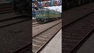 Fast passing train  Indian railways  shorts indianrailways train travel fastrail trainhorn [upl. by Xuagram]