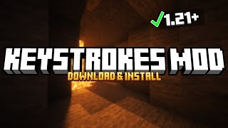 How To Install KeyStrokes Mod in Minecraft 1213 [upl. by Mines]