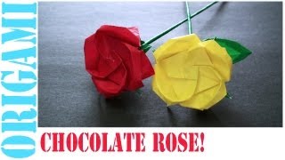 Easy Origami Rose Tutorial [upl. by Muriel242]