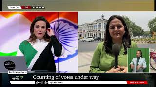 India Elections  Counting of votes in India under way [upl. by Hannover]