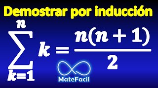 01 Demostración por inducción Suma de naturales Suma Gaussiana [upl. by Gonzales772]